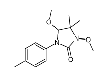 3,5-dimethoxy-4,4-dimethyl-1-(4-methylphenyl)imidazolidin-2-one Structure
