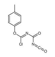 N-carbonisocyanatidoyl-1-(4-methylphenoxy)methanimidoyl chloride Structure