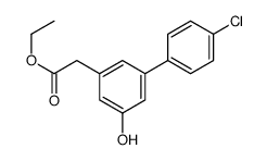 4'-Chloro-5-hydroxy-(1,1'-biphenyl)-3-acetic acid ethyl ester结构式