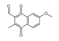 7-methoxy-3-methyl-4-oxido-1-oxoquinoxalin-1-ium-2-carbaldehyde Structure