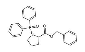 P-(S-2-benzyloxycarbonylpyrrolidin-1-yl),P,P-diphenylphosphine P-oxide Structure