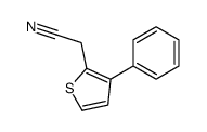 2-(3-phenylthiophen-2-yl)acetonitrile Structure