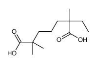 2-ethyl-2,6,6-trimethylheptanedioic acid Structure