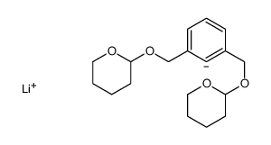 lithium,2-[[3-(oxan-2-yloxymethyl)benzene-2-id-1-yl]methoxy]oxane Structure