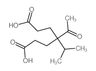 Heptanedioic acid,4-acetyl-4-(1-methylethyl)- structure