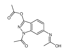 (6-acetamido-1-acetylindazol-3-yl) acetate Structure