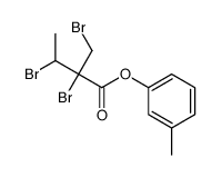 (3-methylphenyl) 2,3-dibromo-2-(bromomethyl)butanoate结构式