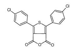 4,6-bis(4-chlorophenyl)thieno[3,4-c]furan-1,3-dione结构式