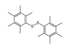 1,2,3,4,5-pentamethyl-6-[(2,3,4,5,6-pentamethylphenyl)disulfanyl]benzene结构式