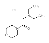 Ethanone,2-(diethylamino)-1-(4-morpholinyl)-, hydrochloride (1:1) Structure