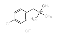 Benzenemethanaminium,4-chloro-N,N,N-trimethyl-, chloride (1:1)结构式