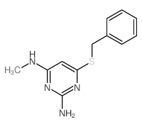2,4-Pyrimidinediamine,N4-methyl-6-[(phenylmethyl)thio]- structure