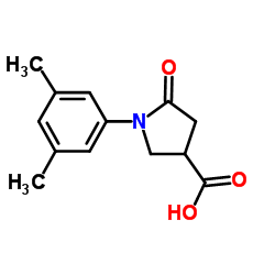 1-(3,5-DIMETHYLPHENYL)-5-OXOPYRROLIDINE-3-CARBOXYLIC ACID结构式