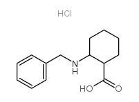 2-BENZYLAMINO-CYCLOHEXANECARBOXYLIC ACID HYDROCHLORIDE Structure