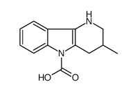 1,2,3,4-Tetrahydro-3-methyl-5H-pyrido[3,2-b]indole-5-carboxylic acid structure