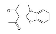 3-(3-methyl-1,3-benzothiazol-2-ylidene)pentane-2,4-dione结构式