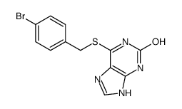 6-[(4-bromophenyl)methylsulfanyl]-3,7-dihydropurin-2-one结构式