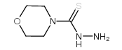 4-Morpholinethiocarbonylhydrazide structure