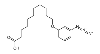 omega-(3-azidophenoxy)undecanoic acid Structure