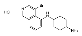 4-N-(4-bromoisoquinolin-5-yl)cyclohexane-1,4-diamine,hydrochloride Structure
