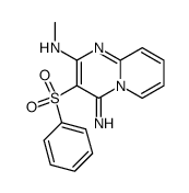 3-benzenesulfonyl-4-imino-4H-pyrido[1,2-a]pyrimidin-2-yl-methylamine结构式