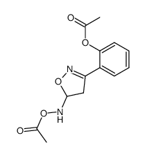 1-acetoxy-2-(5-acetoxyamino-4,5-dihydro-isoxazol-3-yl)-benzene Structure