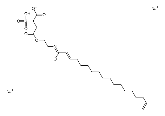 disodium 4-[2-[(1-oxooctadecadienyl)amino]ethyl] 2-sulphonatosuccinate结构式