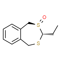 2,4-Benzodithiepin,3-ethyl-1,5-dihydro-,2-oxide,(2R,3R)-rel-(9CI) structure