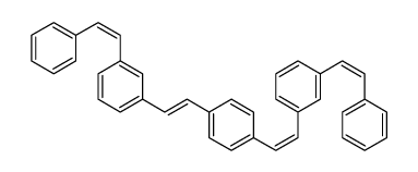 1,4-bis[2-[3-(2-phenylethenyl)phenyl]ethenyl]benzene结构式