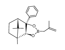 (-)-(1R,2S,3S,4S)-2,3-O-(2-Methylallyl)borylen-3-endo-phenyl-2-exo,3-exo-bornandiol结构式