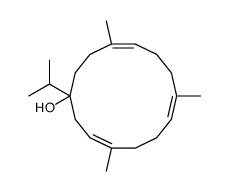 4,8,12-Trimethyl-1-(1-methylethyl)-3,7,11-cyclotetradecatrien-1-ol Structure