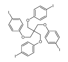 4,4'-(2,2-bis((4-iodophenoxy)methyl)propane-1,3-diyl)bis(oxy)bis(iodobenzene) structure