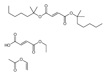 bis(2-methylheptan-2-yl) (Z)-but-2-enedioate,ethenyl acetate,(Z)-4-ethoxy-4-oxobut-2-enoic acid Structure