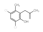 Phenol,4,6-dichloro-3-methyl-2-(2-methyl-2-propen-1-yl)-结构式