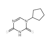 1-cyclopentyl-1,3,5-triazine-2,4-dithione Structure