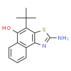 Naphtho[1,2-d]thiazol-5-ol,2-amino-4-(1,1-dimethylethyl)- structure