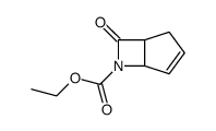 6-Azabicyclo[3.2.0]hept-3-ene-6-carboxylic acid,7-oxo-,ethyl ester结构式