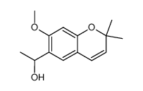 (RS)-1-(7-methoxy-2,2-dimethyl-2H-chromen-6-yl)ethanol结构式