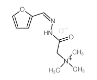 Ethanaminium,2-[2-(2-furanylmethylene)hydrazinyl]-N,N,N-trimethyl-2-oxo-, chloride (1:1) Structure