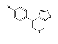 4-(4-bromophenyl)-6-methyl-5,7-dihydro-4H-thieno[2,3-c]pyridine Structure