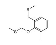 1-methyl-2-(methylsulfanylmethoxy)-3-(methylsulfanylmethyl)benzene结构式