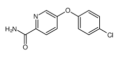 5-(4-chlorophenoxy)pyridine-2-carboxamide Structure
