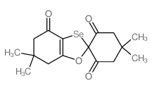 Spiro[1,3-benzoxaselenole-2,1'-cyclohexane]-2',4,6'(5H)-trione, 6,7-dihydro-4',4',6,6-tetramethyl- Structure