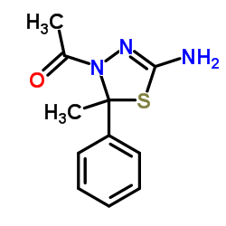 1-(5-AMINO-2-METHYL-2-PHENYL-[1,3,4]THIADIAZOL-3-YL)-ETHANONE structure