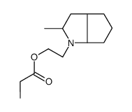 2-(2-Methyl-1,2,3,3a,4,5,6,6a-octahydaocyclopenta(b)pyrrol-1-yl)ethyl propionate结构式