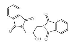 1H-Isoindole-1,3(2H)-dione, 2,2-(2-hydroxy-1,3-propanediyl)bis- (9CI) structure