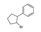 1-bromo-2-phenyl-cyclopentane Structure
