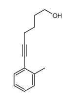 6-(2-methylphenyl)hex-5-yn-1-ol结构式