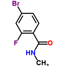 4-Bromo-2-fluoro-N-methylbenzamide structure