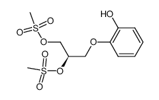 (R)-3-(2-hydroxyphenoxy)-1,2-bis(tosyloxy)propane结构式
